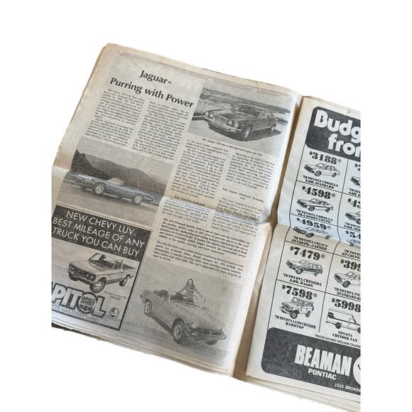 1978 The Tennessean Newspaper Import Cars Special Advertising Section BMW, MG VW - Picture 4 of 7